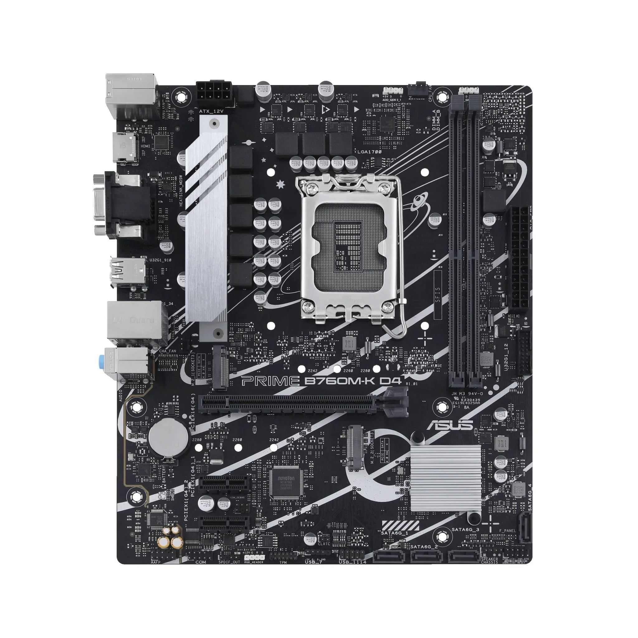 ASUS PRIME B760M-K D4 (mATX. B760. LGA 1700. DDR4) - Bundkort