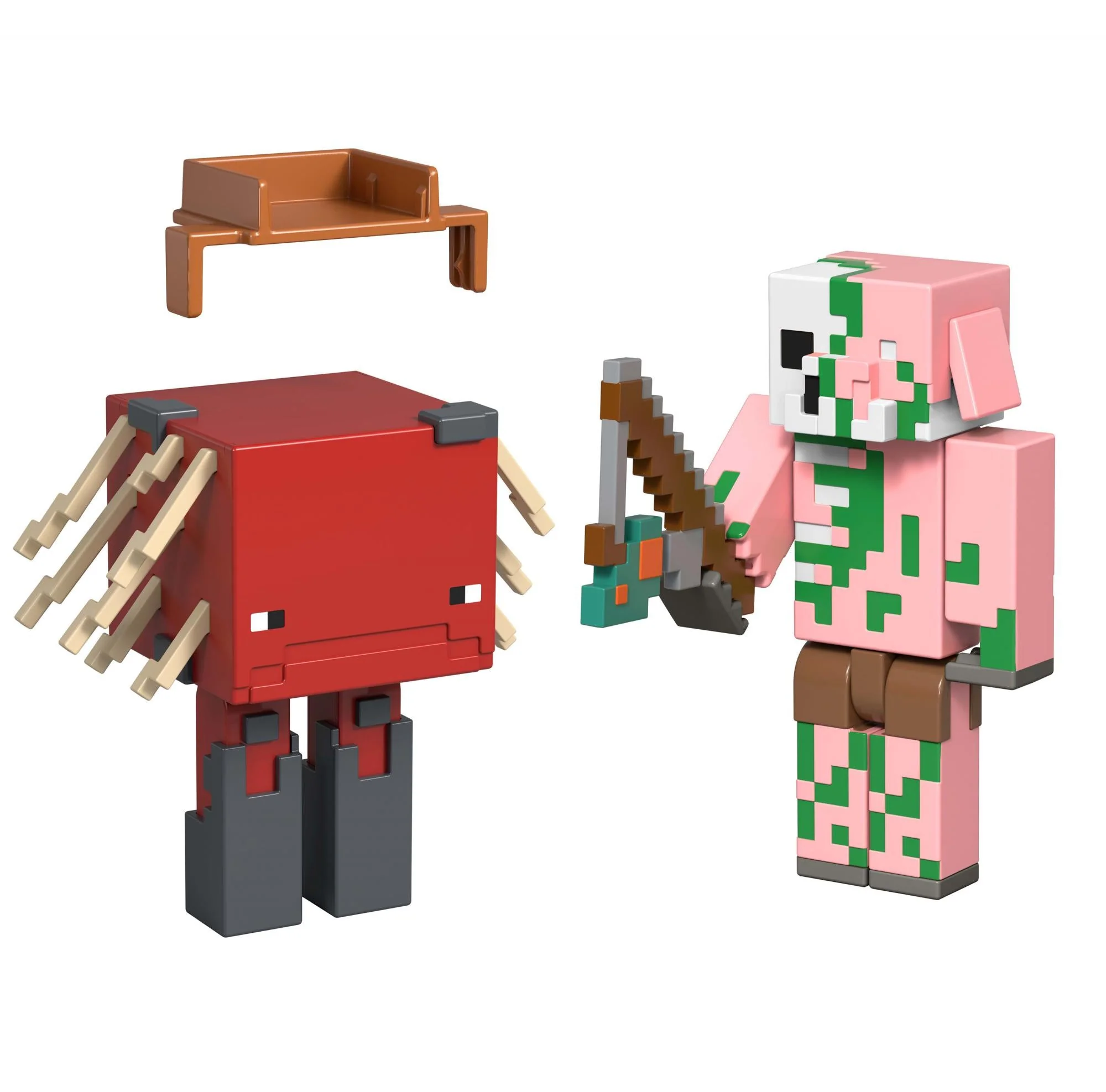 Minecraft Core Figur 2-Pack – Zombified Piglin & Strider
